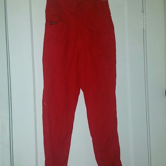 Sasoon Red Pants SlenderiIng Size 8 - Picture 1 of 4